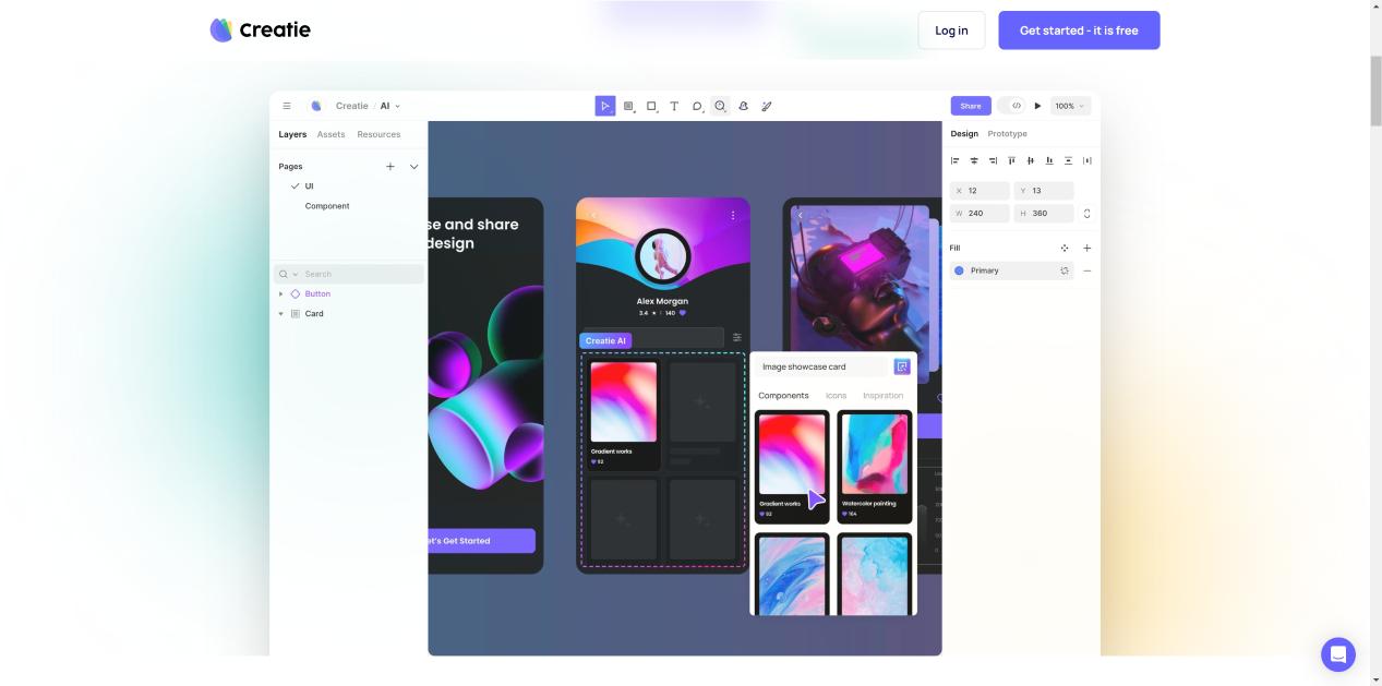 Creatie 界面截图