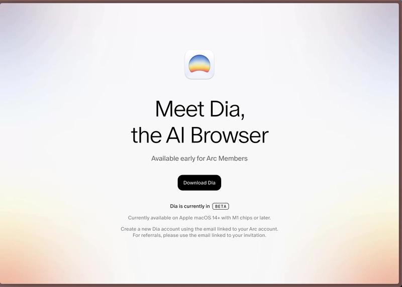 Dia Browser 界面截图