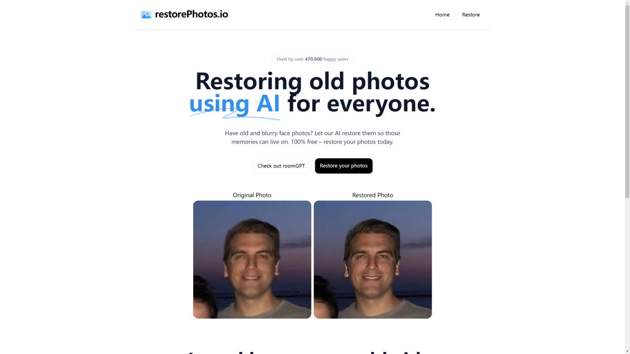 Face Photo Restorer 界面截图