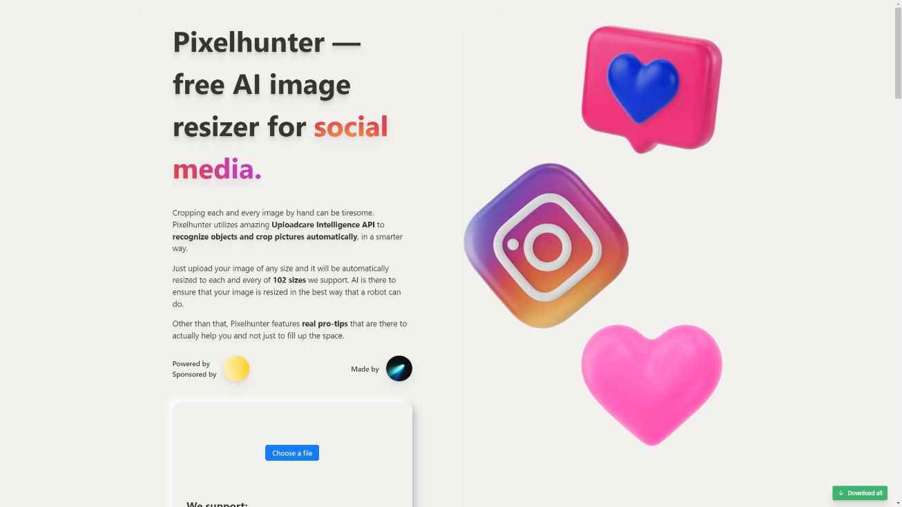 Pixel ­hunter 界面截图