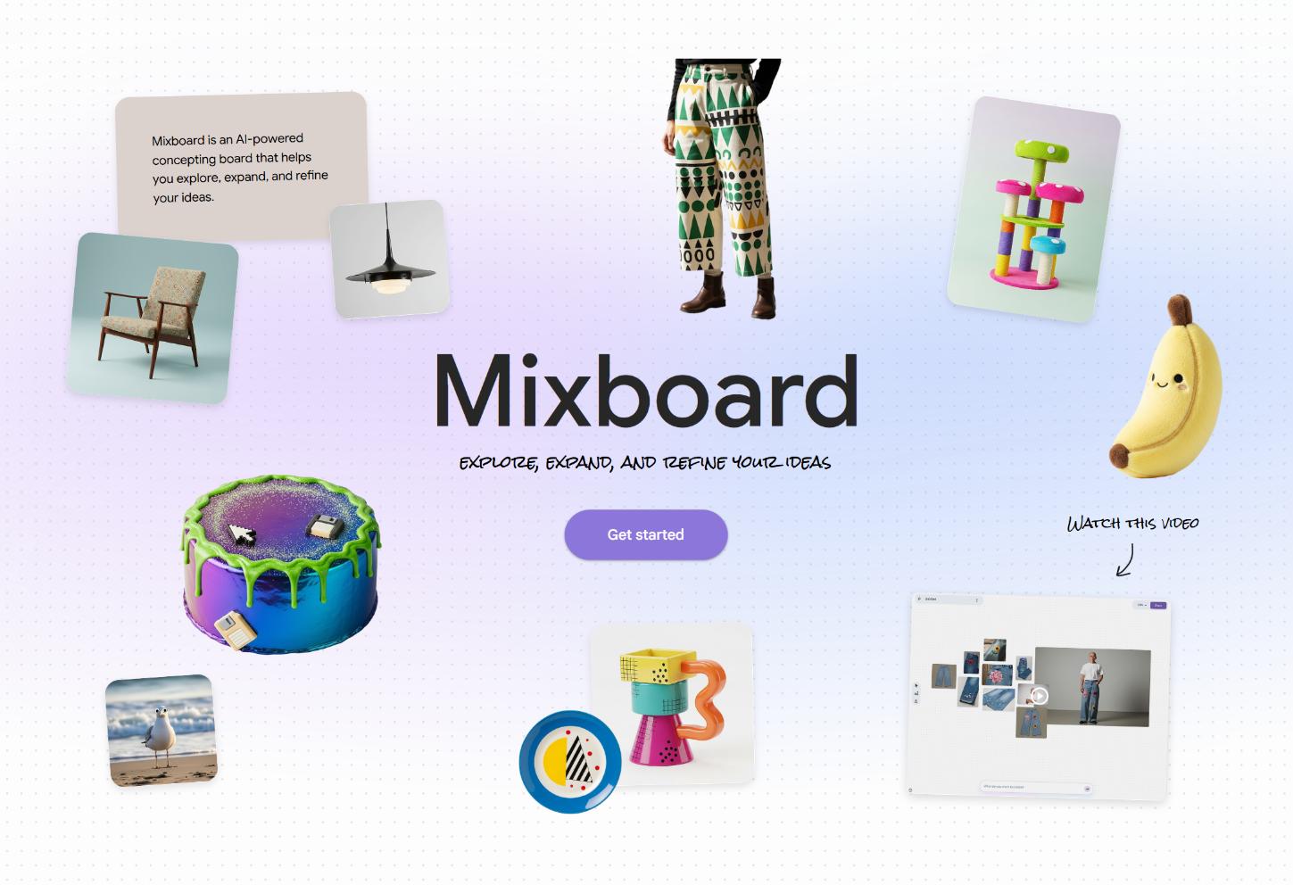 Mixboard 界面截图