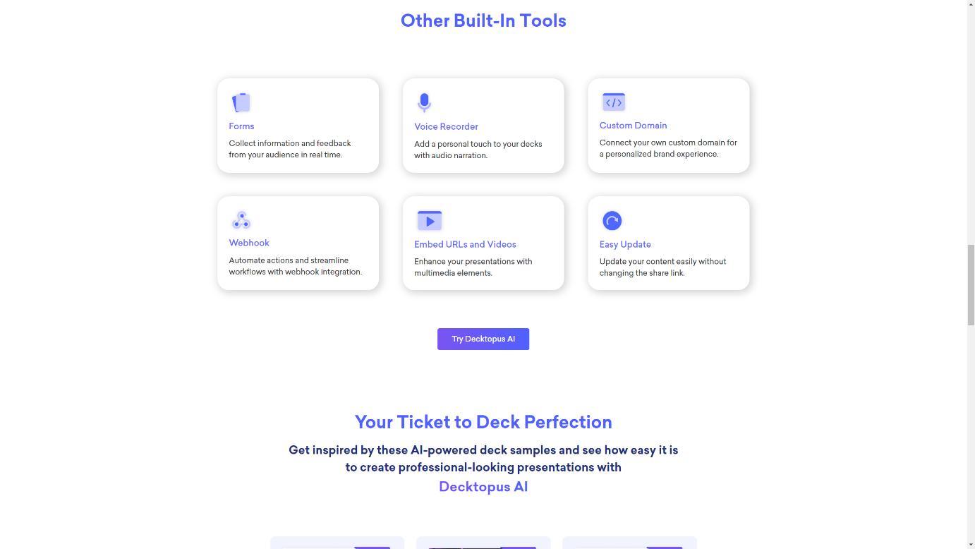 Decktopus AI 界面截图