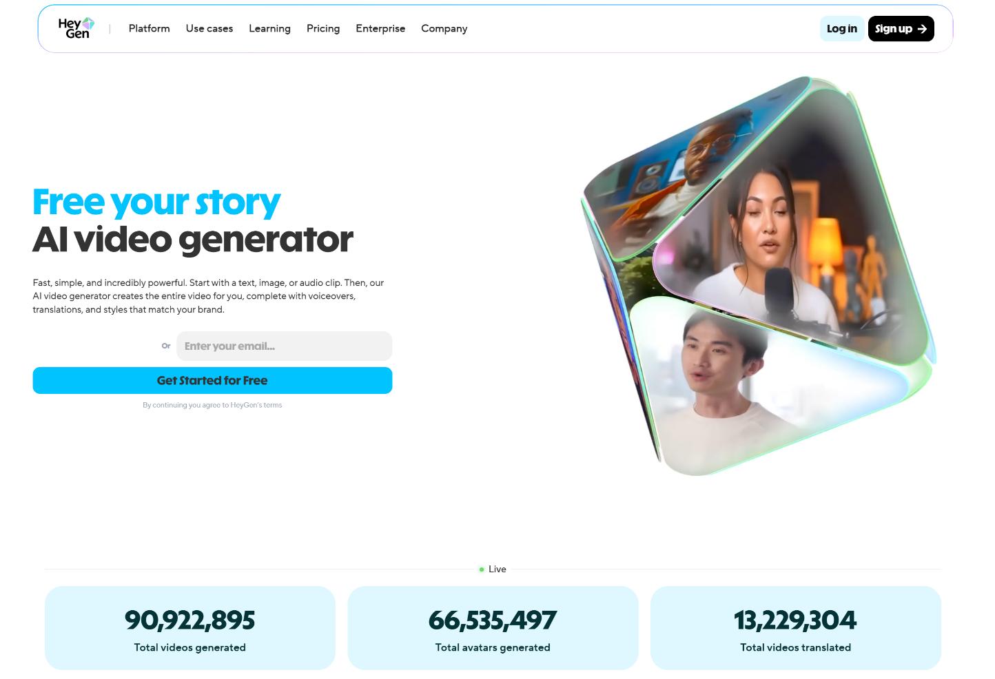 HeyGen 界面截图