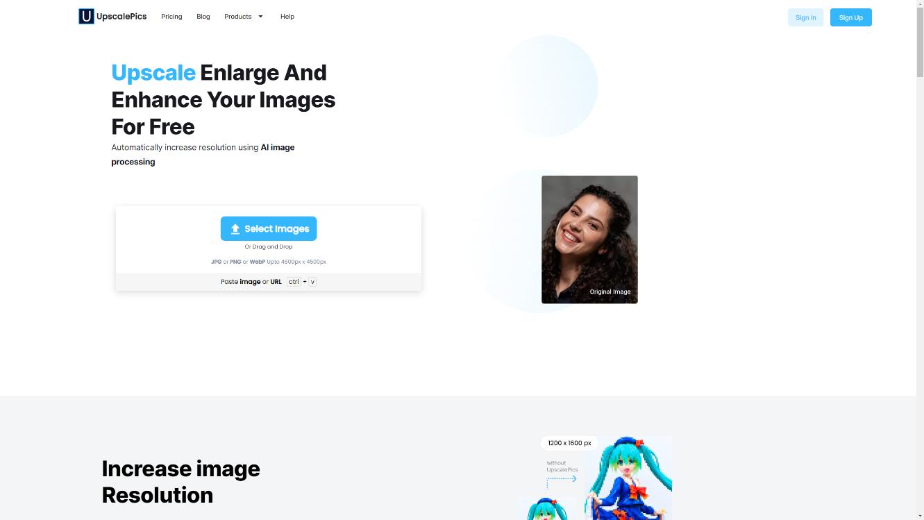 Upscalepics 界面截图