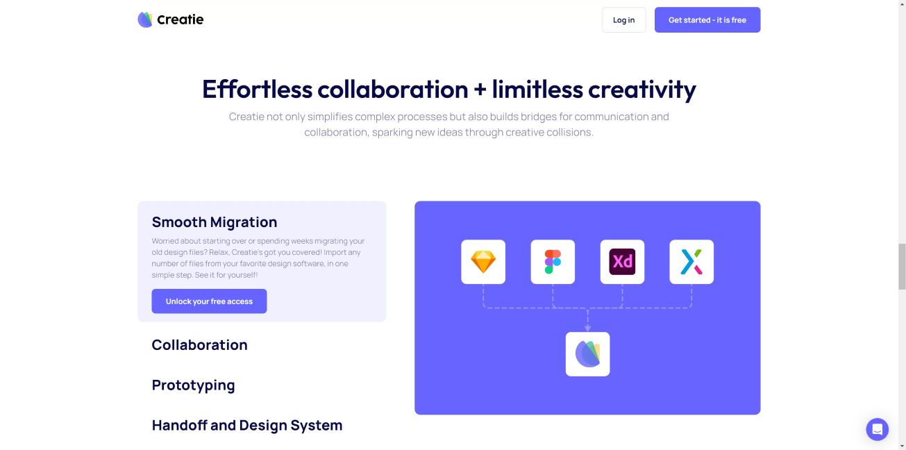 Creatie 界面截图