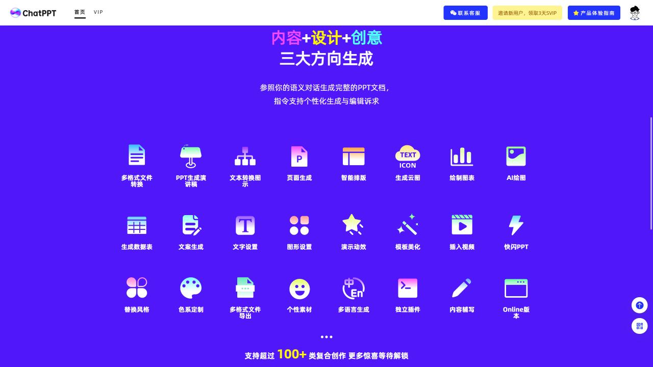 ChatPPT 界面截图