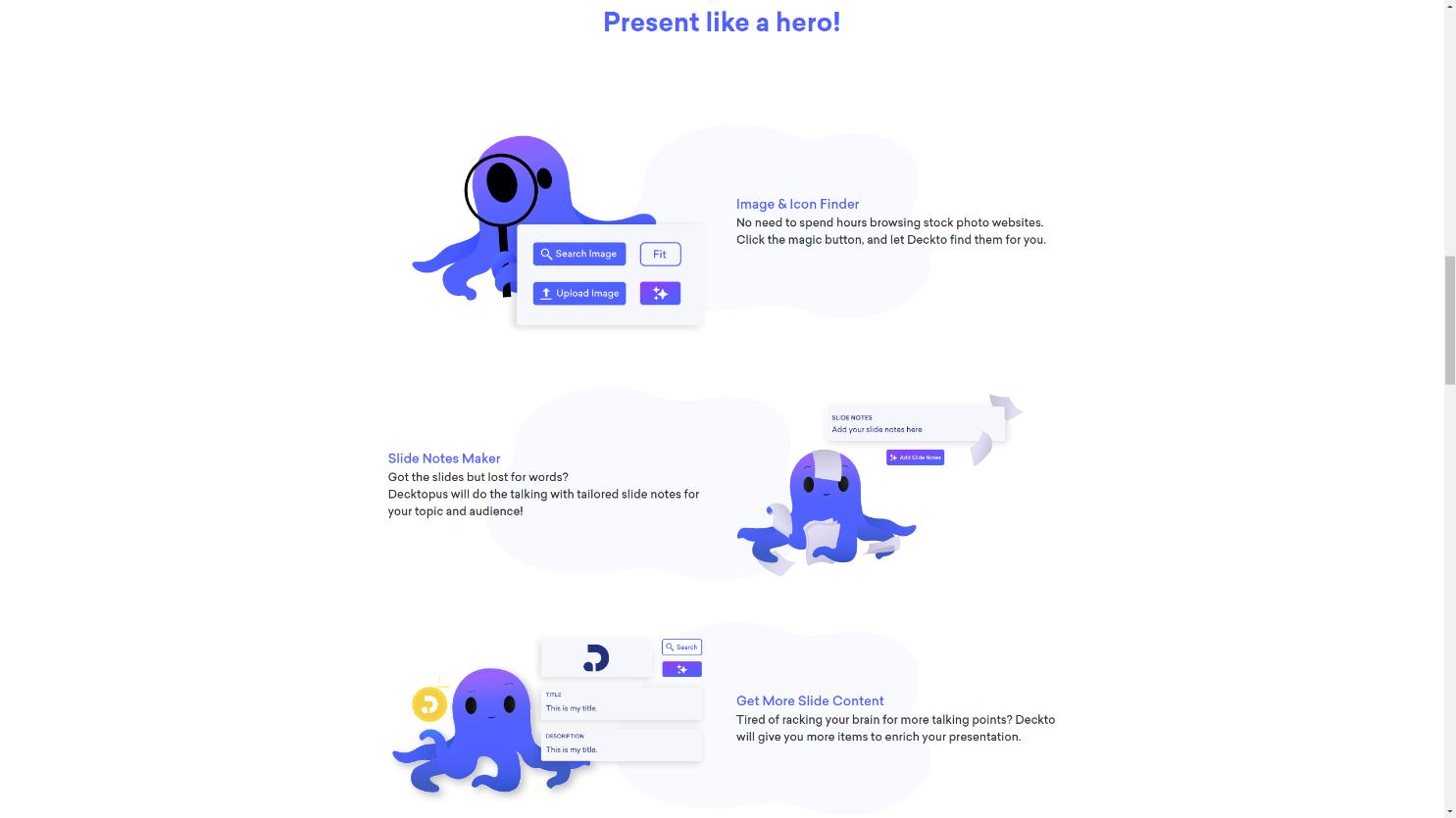 Decktopus AI 界面截图