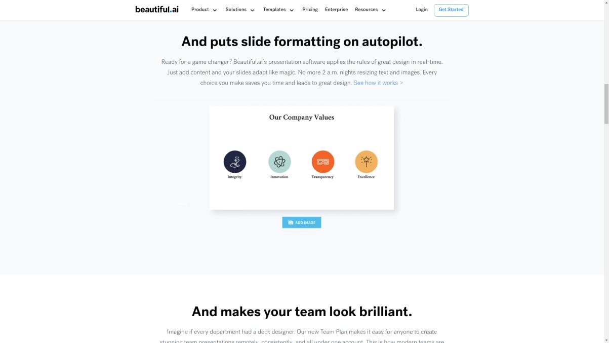 Beautiful.ai 界面截图
