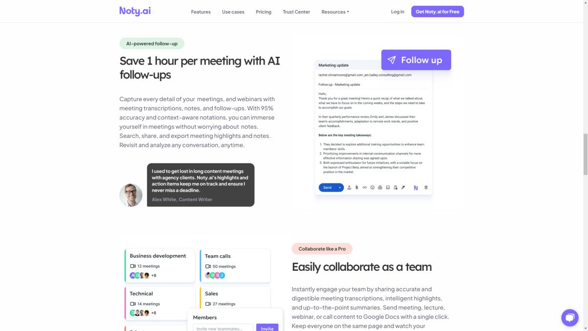 Noty.ai 界面截图